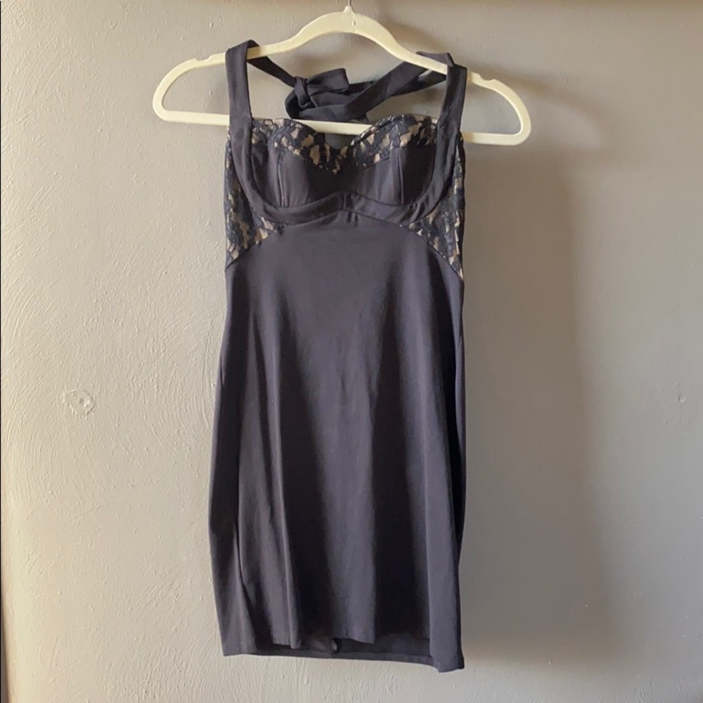 Black Moda Halter dress